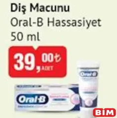 ORAL-B HASSASİYET DİŞ MACUNU 50 ML